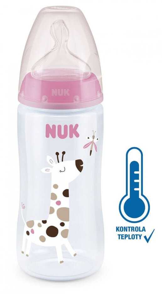 NUK FC+ láhev s kontrolou teploty 300 ml - růžová Nuk