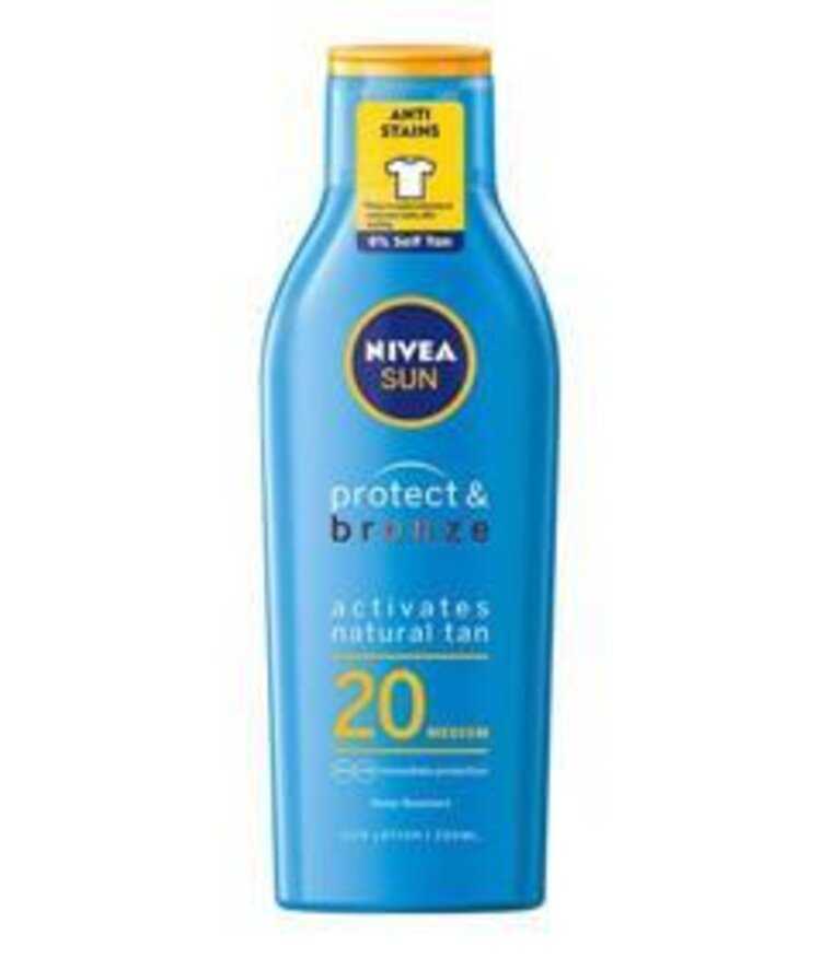 EXP: 16.07.2022 NIVEA Sun Mléko na opalování Protect & Bronze OF20 Nivea