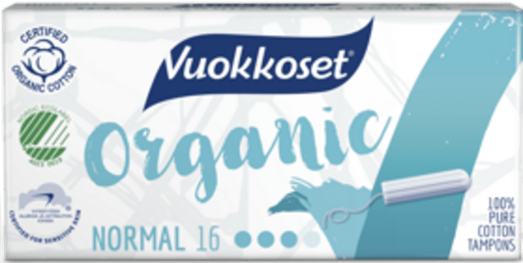 VUOKKOSET organické tampony normal 16 ks Vuokkoset