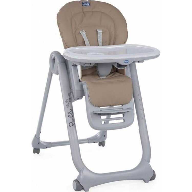 CHICCO Židlička jídelní Polly Magic Relax - Cocoa Chicco