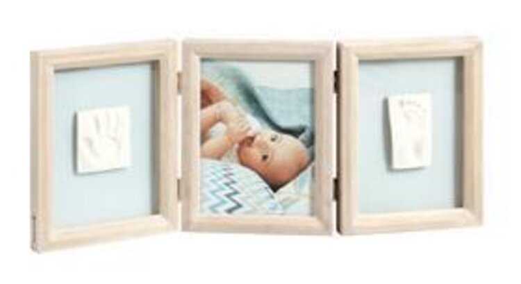BABY ART Dvojitý rámeček na otisky + foto - Stormy Baby Art