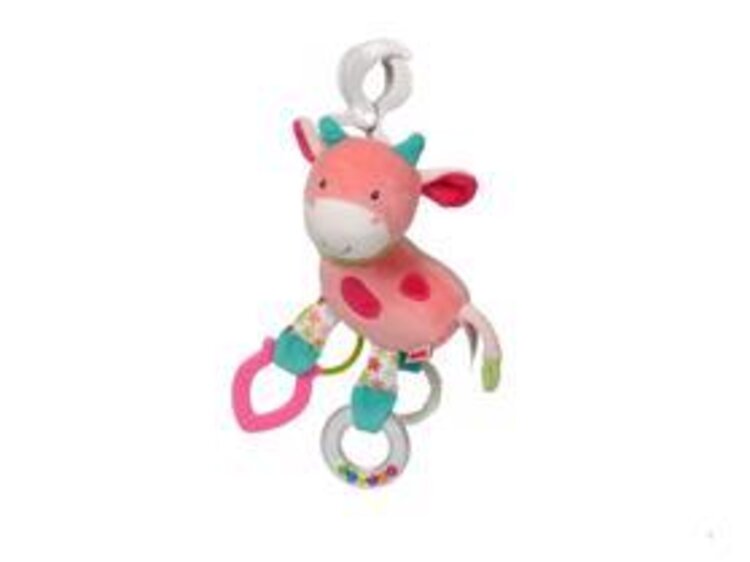 NUK Happy Farm Hračka s klipem Kravička Nuk