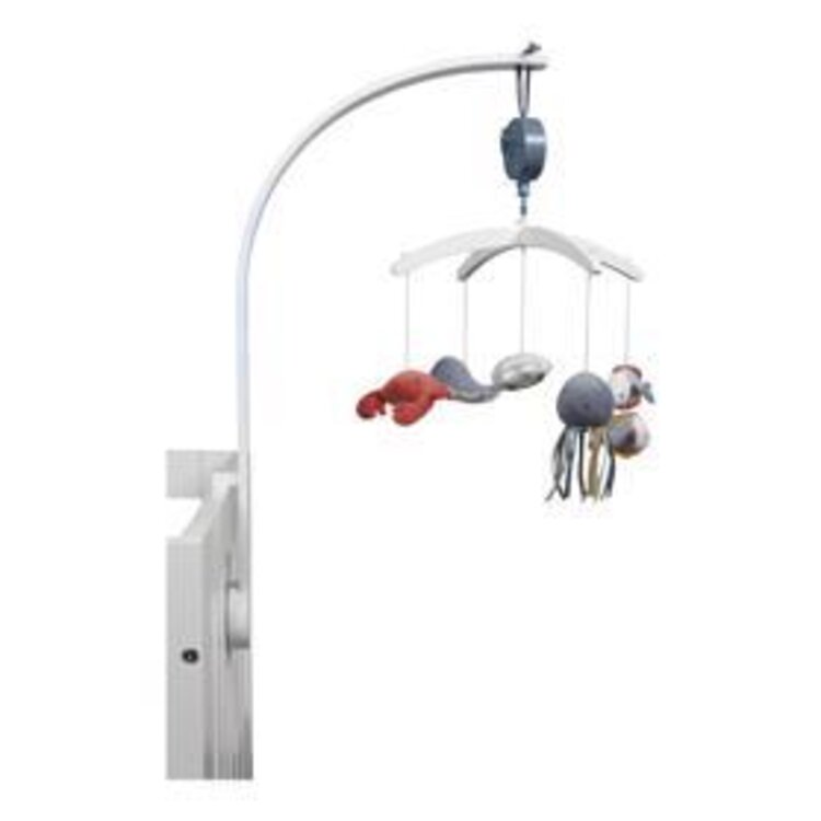 LITTLE DUTCH Dřevěný kolotoč bílý ocean Blue Little Dutch