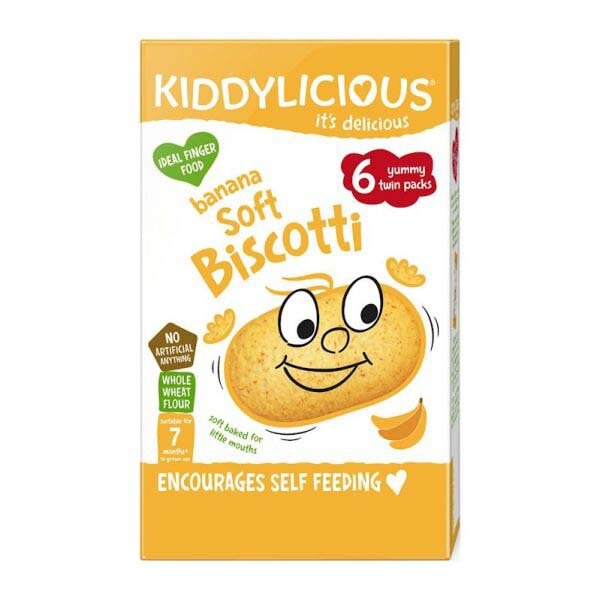 3x KIDDYLICIOUS Sušenky měkké banánové Kiddylicious