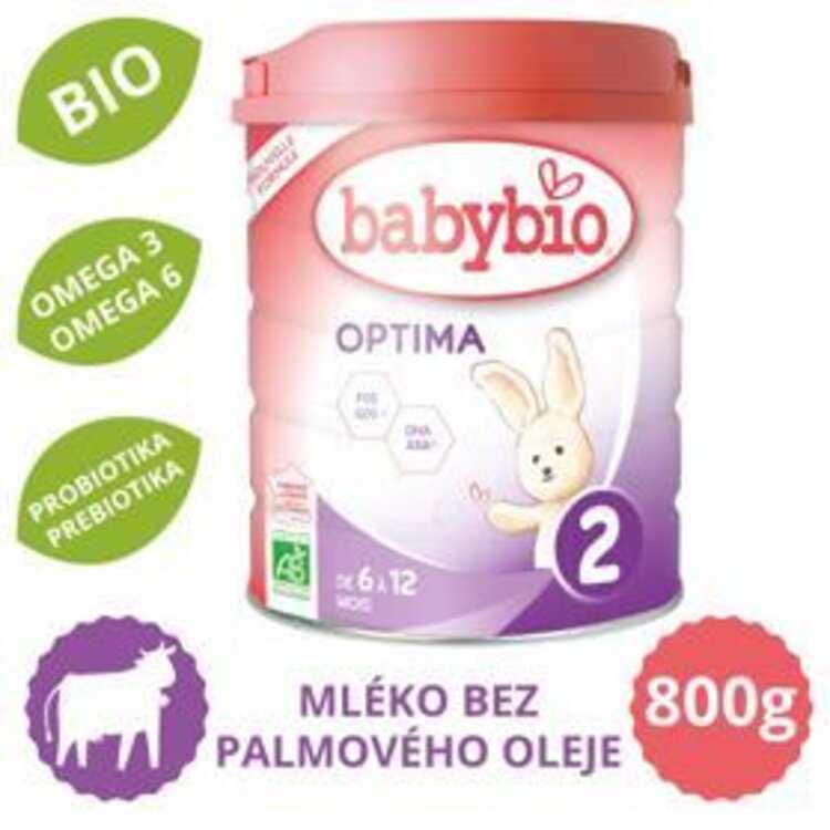 BABYBIO OPTIMA 2 kojenecké bio mléko (800 g) Babybio