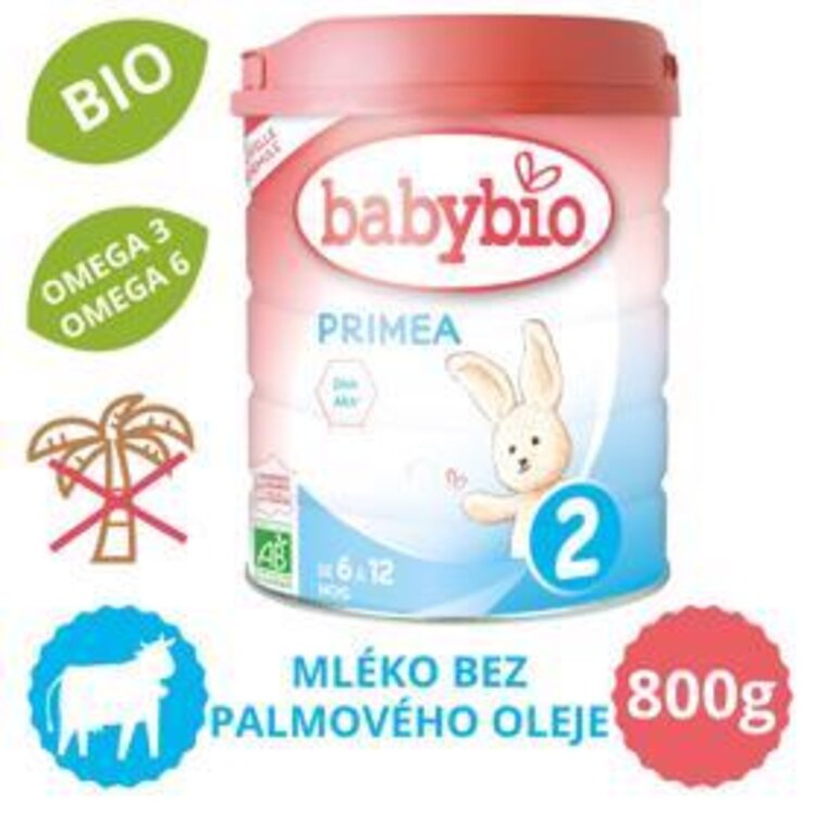 BABYBIO PRIMEA 2 kojenecké bio mléko (800 g) Babybio