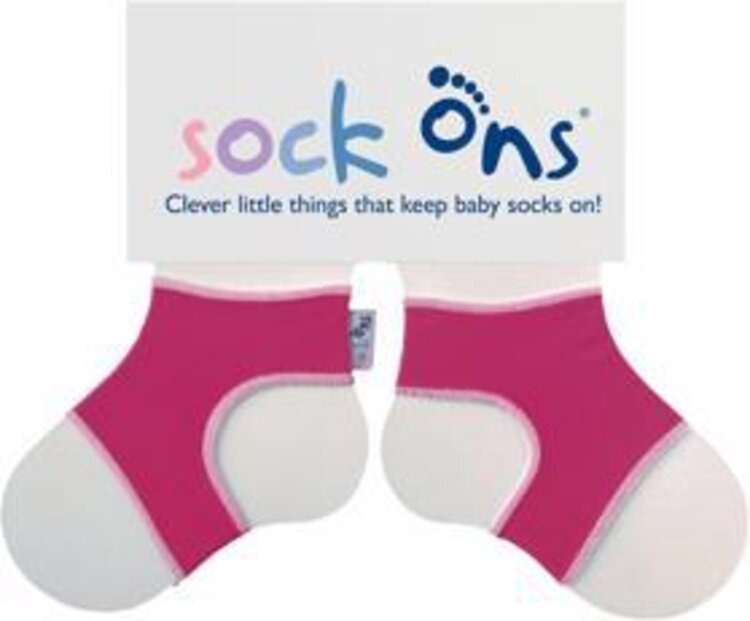 KIKKO Sock Ons Držák ponožek Classic - Fuchsia (6-12m) Kikko