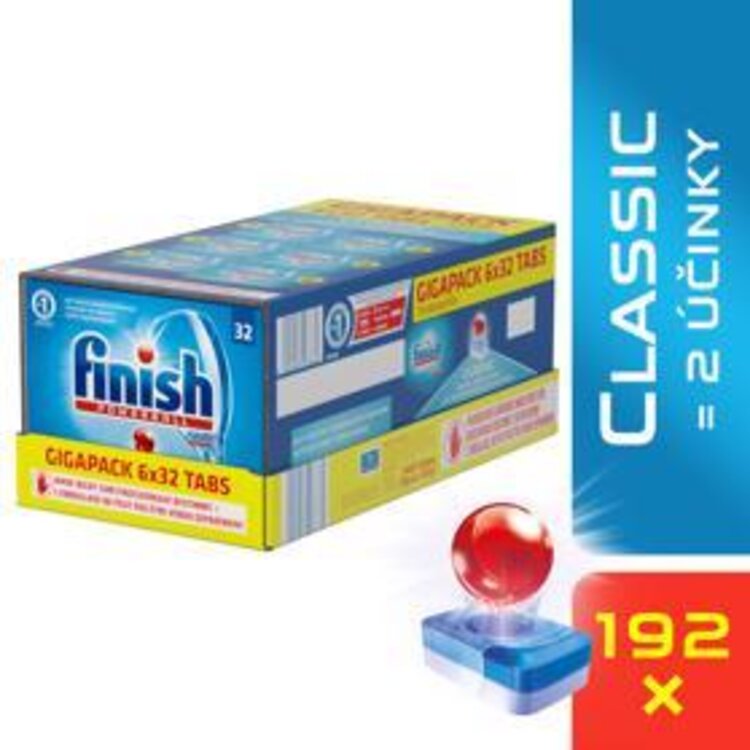 FINISH Classic GIGAPACK 192 ks – tablety do myčky Finish