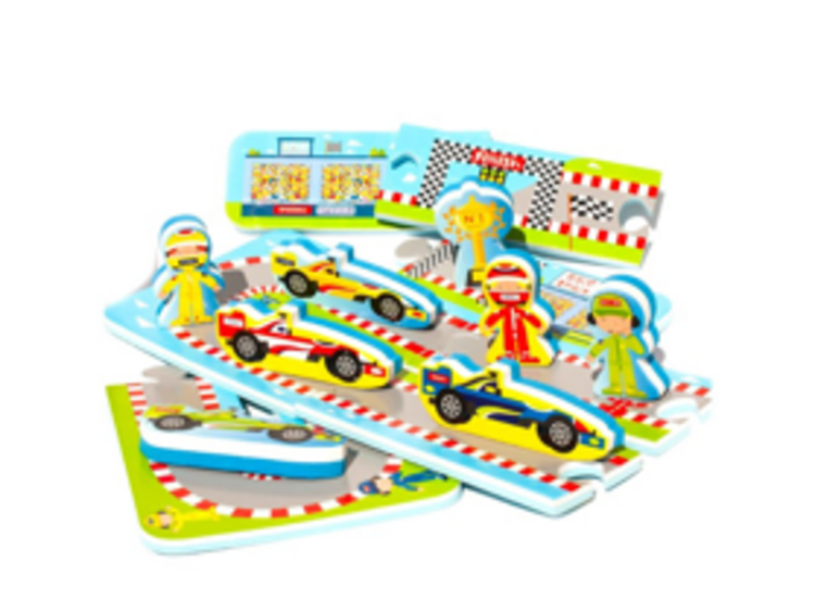 MEADOW Kids Puzzle do vany Automobilový závod Meadow Kids