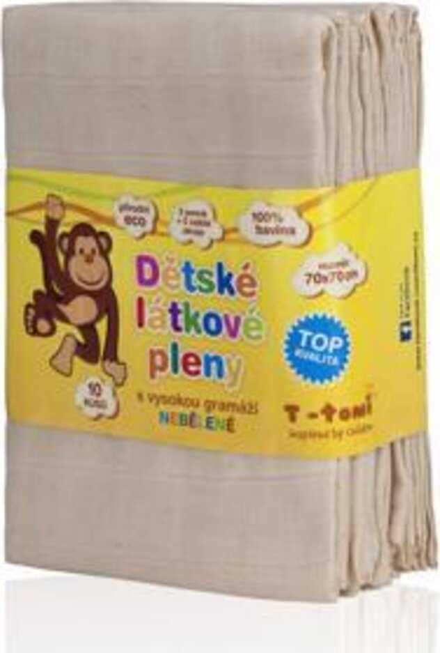 T-TOMI Pleny látkové nebělené ECO 70x70 cm