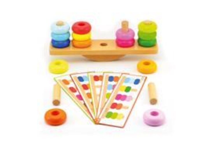 TEDDIES Skládačka balanční dřevěná 26 ks Teddies