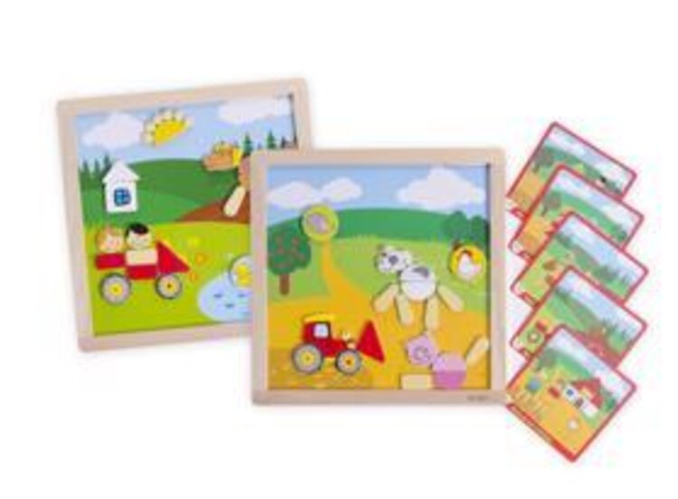 TEDDIES Magnetické puzzle Moje první zvířátka 57 ks Teddies