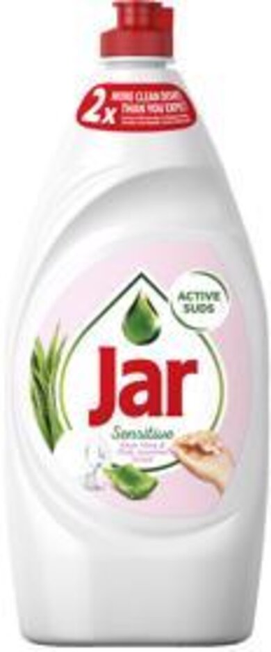 Jar Sensitive tekutý prostředek na nádobí Aloe Vera & Pink Jasmin 1350 ml Jar