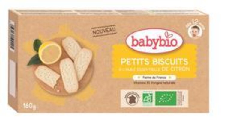 BABYBIO Sušenky s citrónovou příchutí (160 g) Babybio