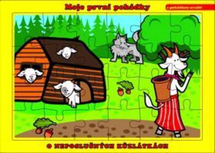 TEDDIES Puzzle deskové O Neposlušných Kůzlátkách 24 dílků - Moje první pohádky Teddies