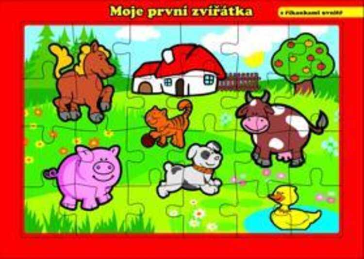 TEDDIES Puzzle deskové Moje první zvířátka farma 24 dílků Teddies