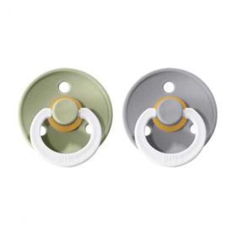 BIBS Colour dudlíky z přírodního kaučuku 2 ks vel. 3 Sage Noční/ Cloud Noční Bibs