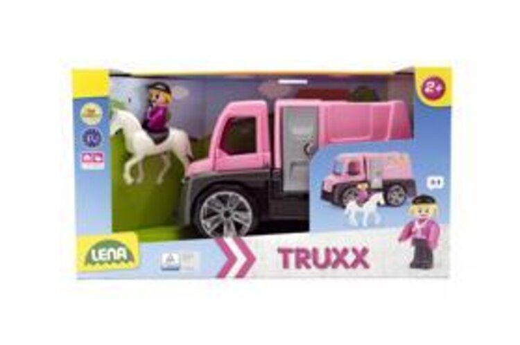 LENA Auto Truxx přeprava koní s figurkami 26 cm Teddies