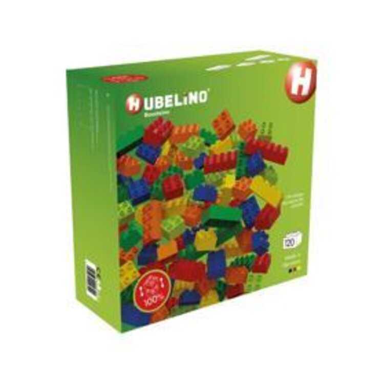 HUBELINO Kuličková dráha - kostky barevné 120 ks Hubelino