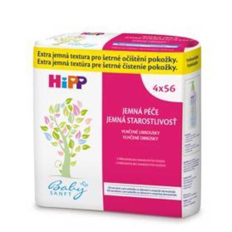 HiPP Babysanft Ubrousky vlhčené čistící (4x 56 ks) HiPP