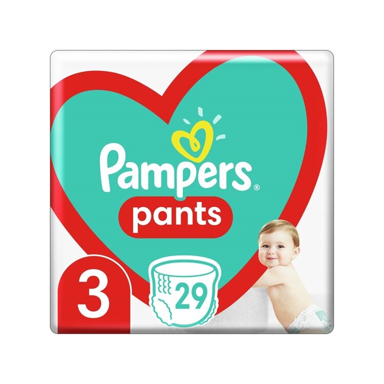PAMPERS Pants Kalhotky plenkové jednorázové 3 (6-11 kg) 29 ks - CARRY PACK Pampers