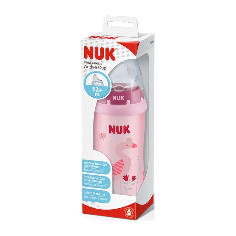 NUK FC Láhev Active Cup 300 ml růžová Nuk