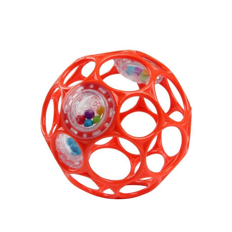 Bright Starts OBALL RATTLE 10cm oranžová Oball