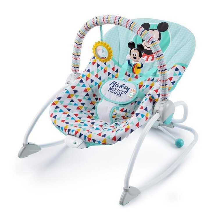 DISNEY BABY Houpátko vibrující Mickey Mouse Happy triangles 0 m+