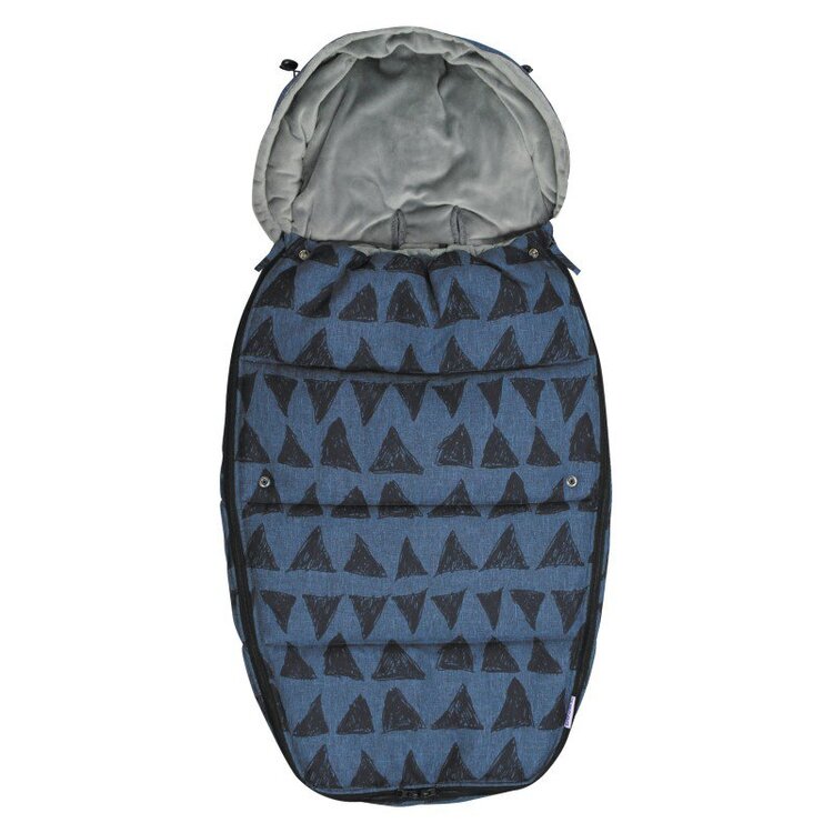 DOOKY Fusak Footmuff vel. L Blue tribal DeLuxe Dooky