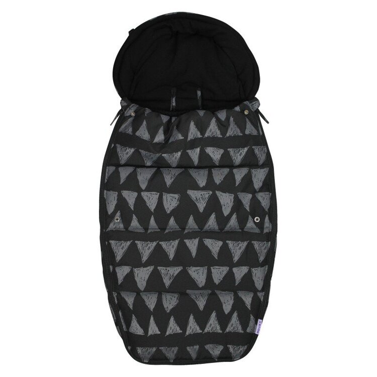 DOOKY Fusak Footmuff vel. L Black tribal DeLuxe Dooky