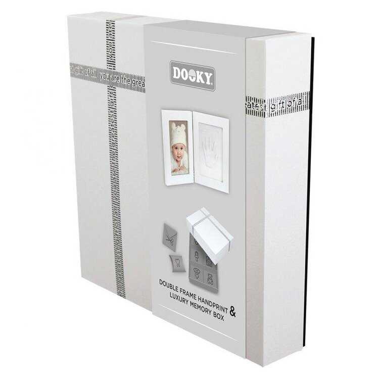 DOOKY Double Frame Handprint & Luxury Memory Box Dooky