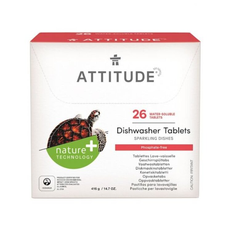 ATTITUDE Tablety do myčky bez fosfátů (26 dávek) Attitude