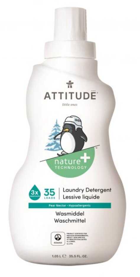 ATTITUDE Prací gel pro děti s vůní hruškové šťávy 1050 ml (35 pracích dávek) Attitude