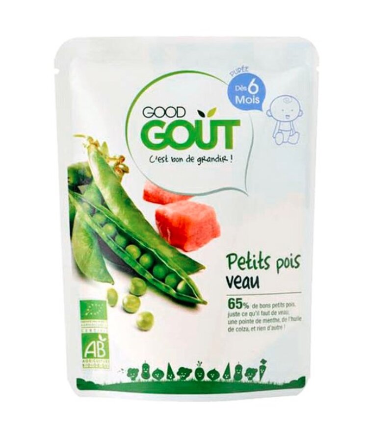 Good Gout Bio Hrášek s telecím masem 190 g Good Gout