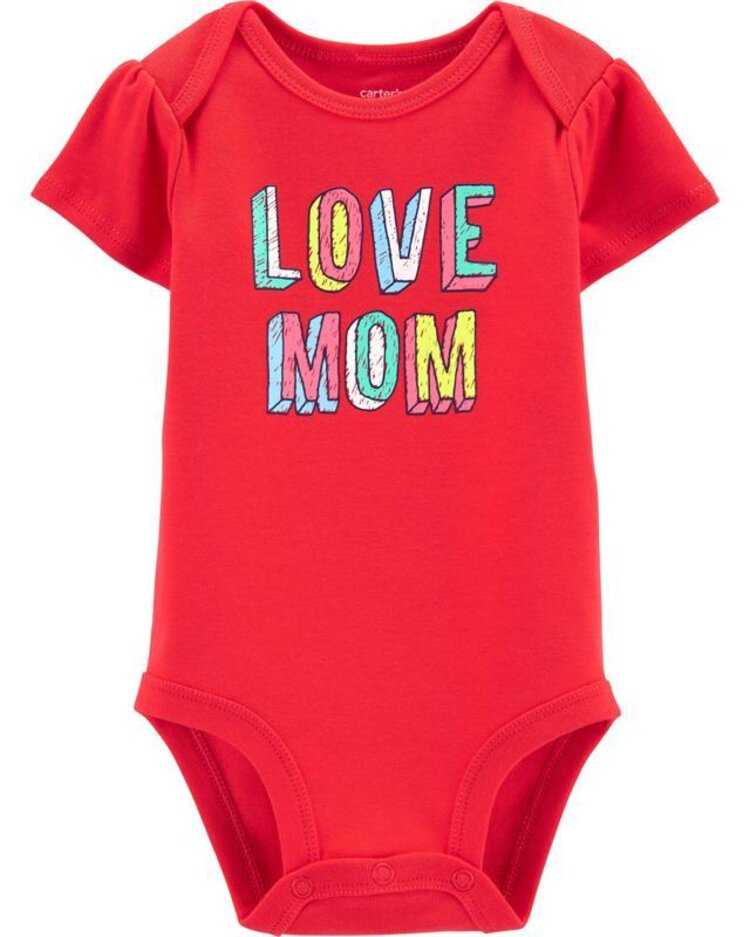 CARTER'S Body krátký rukáv Love Mom dívka 3 m/vel. 62 Carter´s