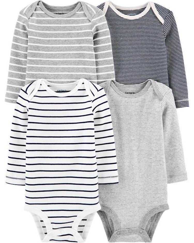 CARTER'S Body dlouhý rukáv Striped chlapec LBB 4 ks PRE/vel. 46 Carter´s