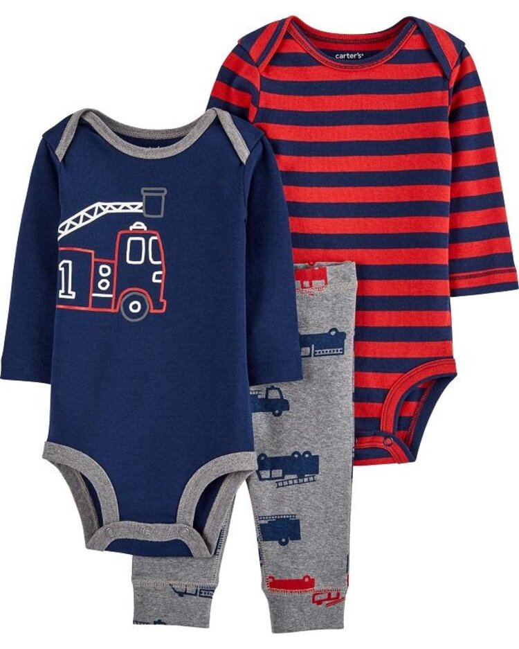 CARTER'S Set 3dílný body dlouhý rukáv 2 ks