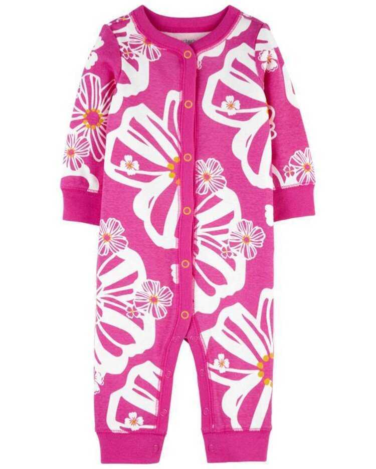 CARTER'S Overal bez nožiček na druky Sleep & Play Purple dívka NB/ vel. 56 Carter´s