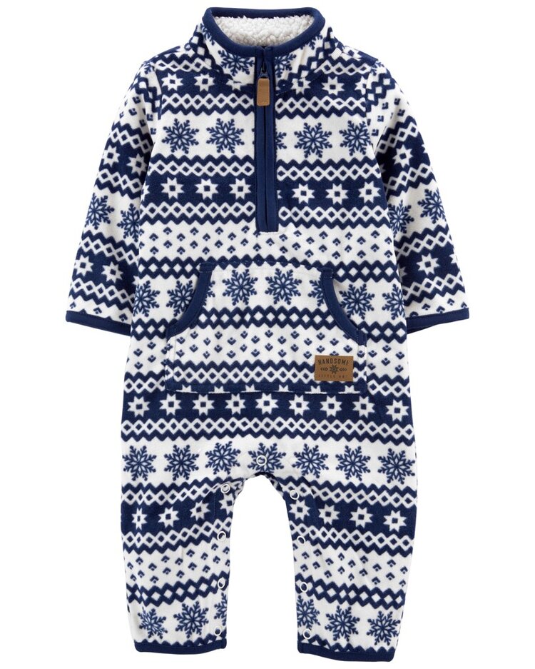 CARTER'S Overal bez nožiček přechodný Blue White chlapec 3m Carter´s