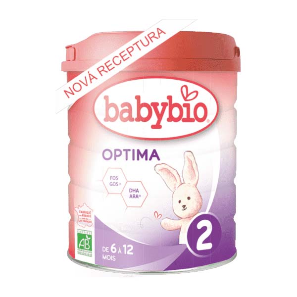 3x BABYBIO OPTIMA 2 kojenecké bio mléko (800 g) Babybio