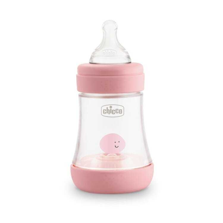 CHICCO Láhev kojenecká Perfect 5 silikon 150 ml dívka Chicco