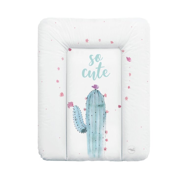CEBA Podložka přebalovací na komodu 70x50 cm Watercolor World Cactus Ceba