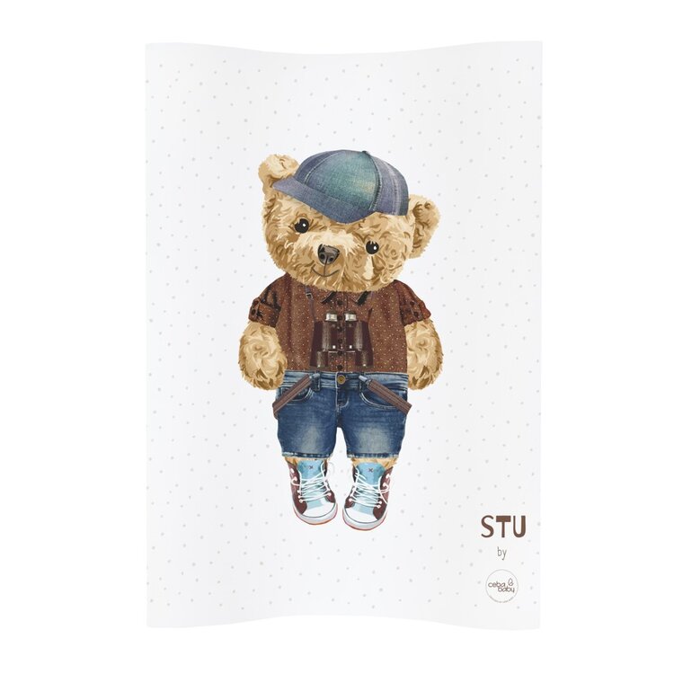 CEBA Podložka přebalovací 2-hranná měkká (48x70) Cosy Fluffy Puffy Stu Ceba