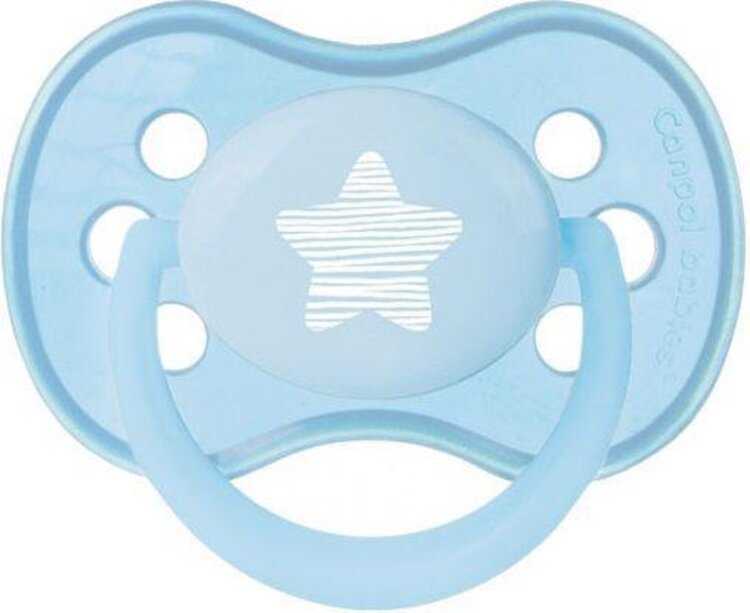 CANPOL BABIES Dudlík sil. symetrický 6-18m Pastels - modrá Canpol Babies