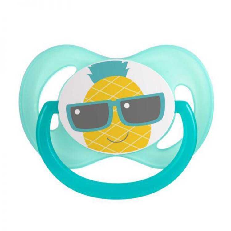CANPOL BABIES A - Dudlík 0-6m silikonový symetrický So Cool tyrkysový Canpol Babies
