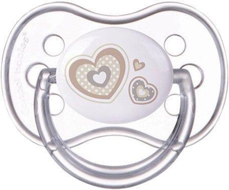 CANPOL BABIES Dudlík silikonový symetrický 6-18m Newborn Baby béžová Canpol Babies