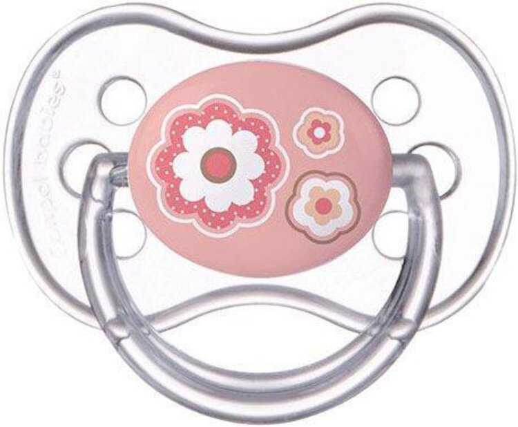 CANPOL BABIES Dudlík silikonový symetrický 6-18m Newborn Baby ružové Canpol Babies