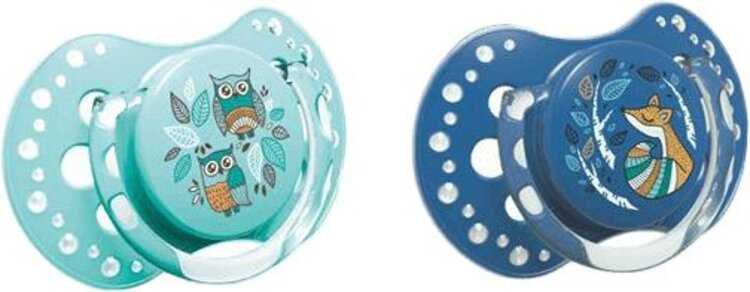 LOVI Silikonový dudlík dynamický Folky 0-3m 2 ks – modrá Lovi