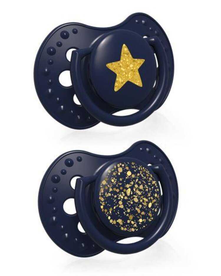 LOVI Silikónový dudlík dynamický Stardust 6-18 m 2 ks Lovi