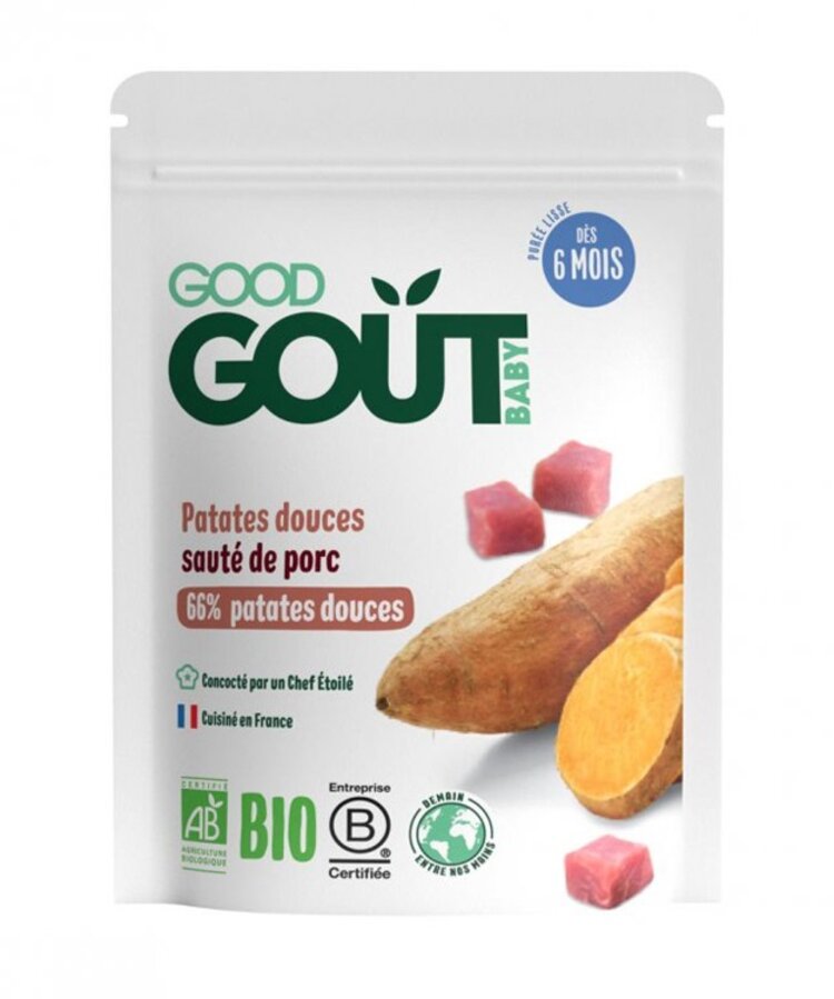 Good Gout Bio Batáty s vepřovým masem 190 g Good Gout